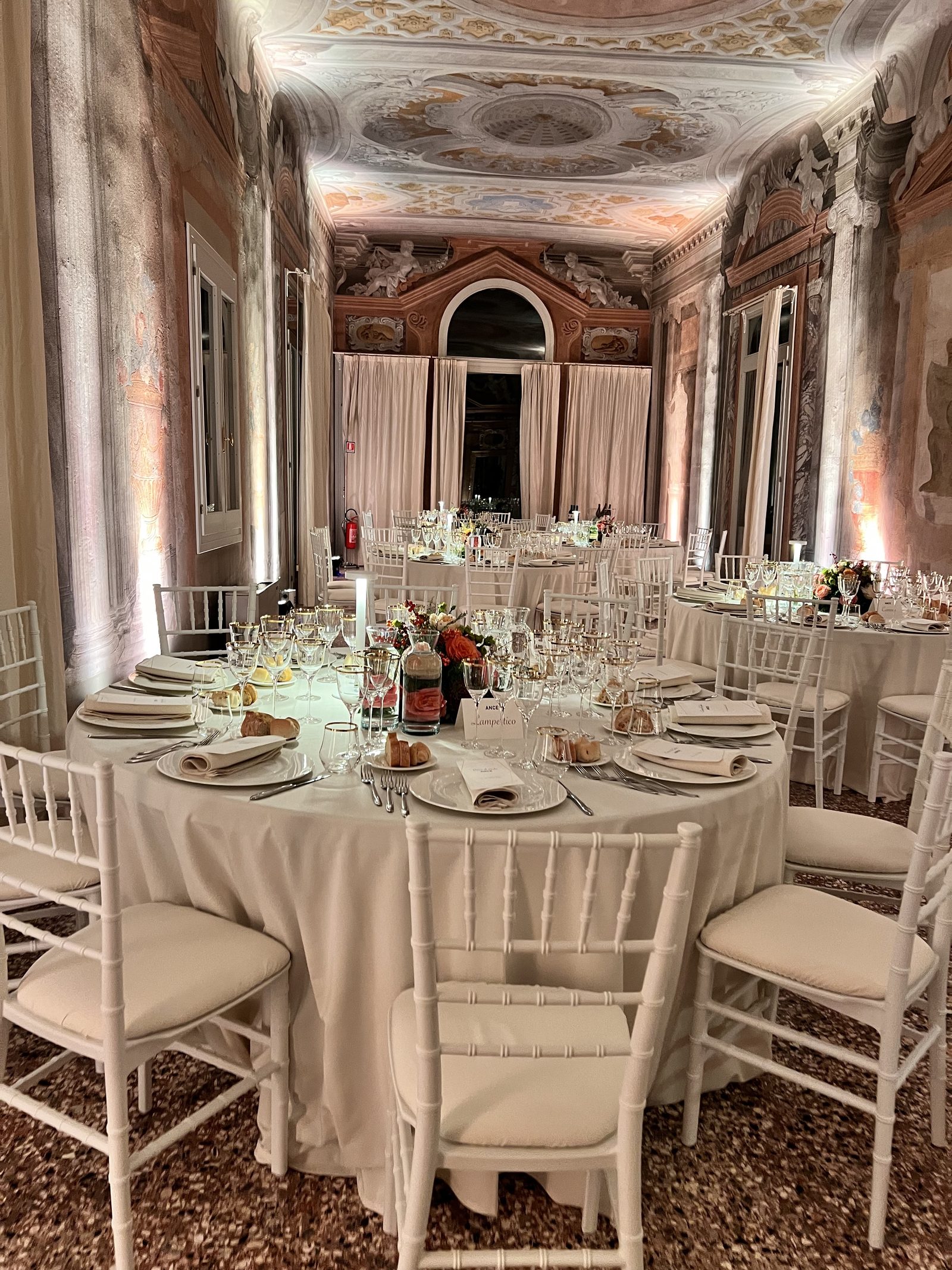 Cena di gala a Palazzo Valle