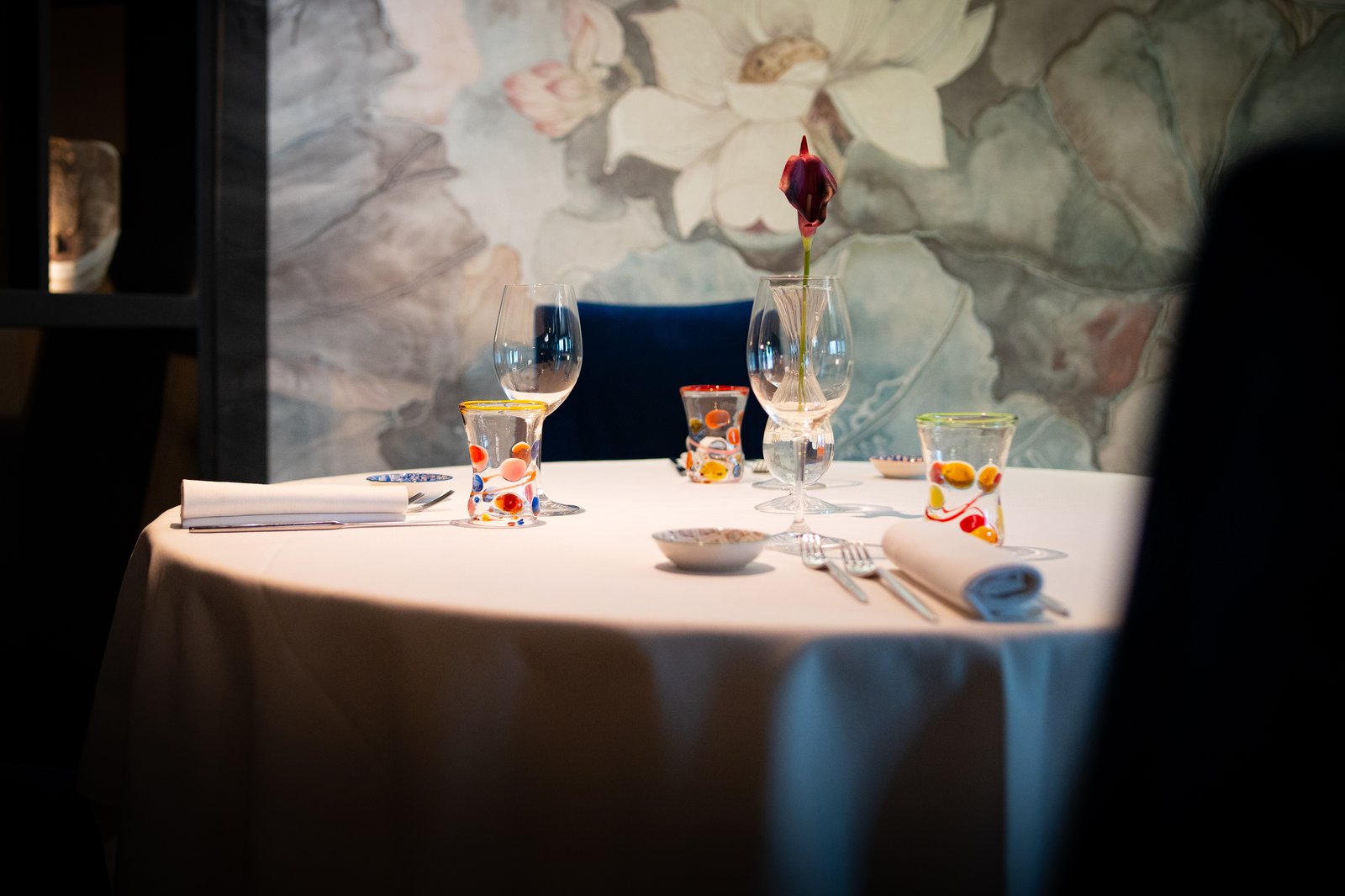 Tavola apparecchiata, ristorante Dimitri
