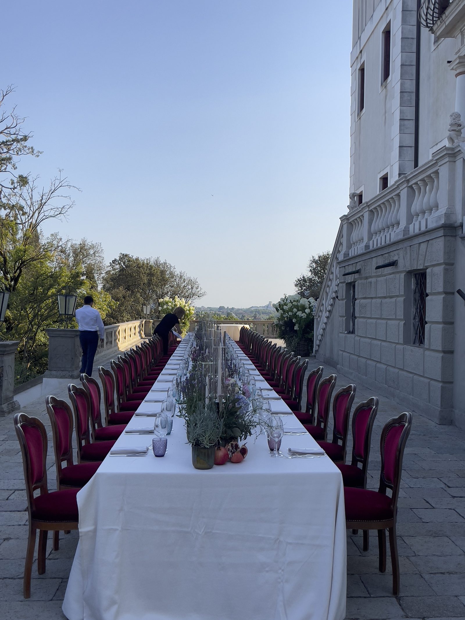 Cena in terrazza — Villa Selvatico